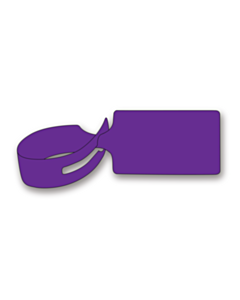 Purple Loop Through Tags 245x61mm
