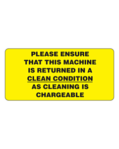 Return Clean Labels 75x35mm