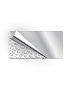 Silver Void Stickers 40x20mm
