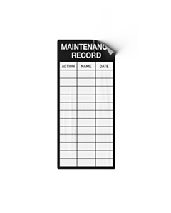 Maintenance Record Labels 50x100mm