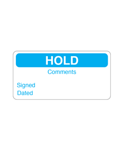 Hold Label 40x20mm