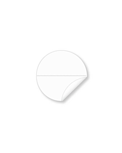 25mm Extra Strong Clear Seal Stickers with Perforation