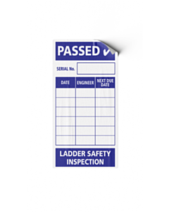 Ladder Safety Inspection Label 50x80mm