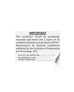 Periodic Inspection Labels 78x53mm