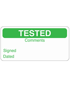 Tested PAT Test Label 70x35mm