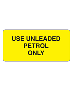 Use Unleaded Only Label (75x35mm)