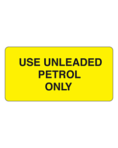 Use Unleaded Only Label (50x25mm)
