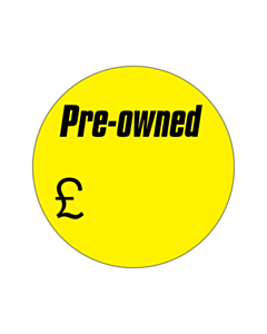 40mm Diameter Pre Owned Labels