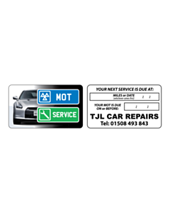 TJL Car Repairs Window Sticker