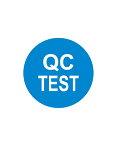 15mm Diameter QC Test Labels