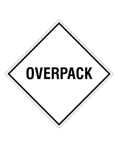 100x100mm Overpack Label