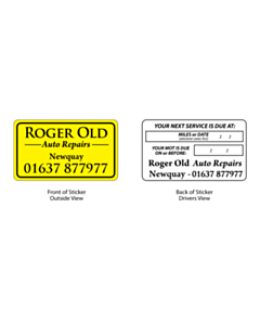 Roger Old Auto Repairs Window Sticker