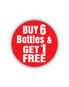 Buy 6 Bottles & Get 1 Free Label