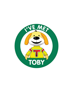 I've Met Toby 30mm 4 Colour Peelable Label