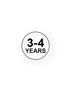 3-4 Years 15mm Diameter Size Label
