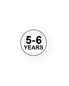 5-6 Years 15mm Diameter Size Label
