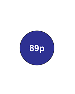 20mm Diameter 89p Price Labels