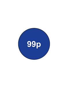 20mm Diameter 99p Price Labels