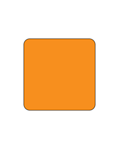 30x30mm Square Orange Paper Label
