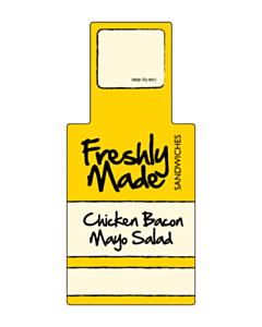 146x66mm Chicken Bacon Mayo Salad Sandwich Label