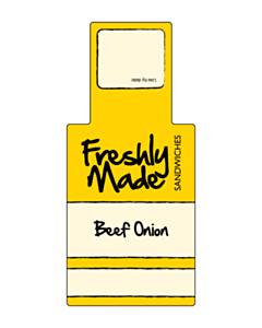 146x66mm Beef Onion Sandwich Label