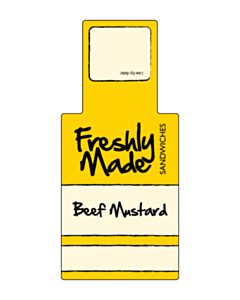 146x66mm Beef Mustard Sandwich Label