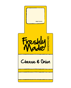 146x66mm Cheese & Onion Sandwich Label