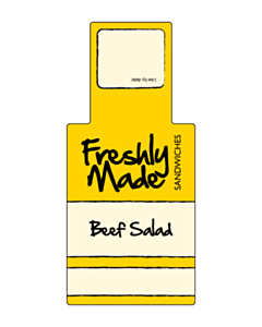 146x66mm Beef Salad Sandwich Label