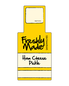 146x66mm Ham Cheese Pickle Sandwich Label