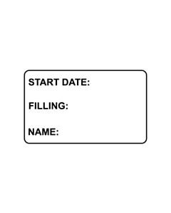 50x30mm Start Date Label