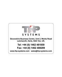 THP Systems Brochure Label