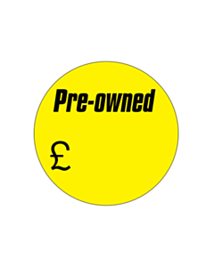 50mm Diameter Pre-Owned Label