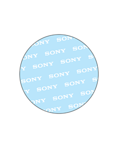 40mm Diameter Clear Seal Printed White