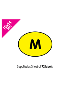 19x14mm Oval Medium Labels
