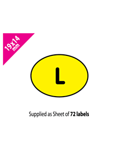 19x14mm Oval Large Labels