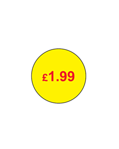 £1.99 20mm Peelable Price Label