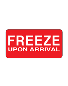 Freeze Upon Arrival Labels