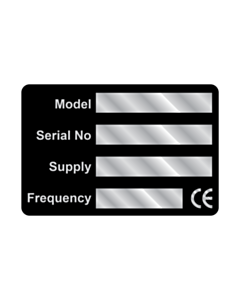 Aluminium Serial Number Labels