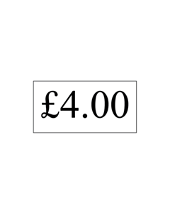 £4 Price Label