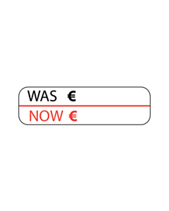 35x10mm Was / Now Sale Labels