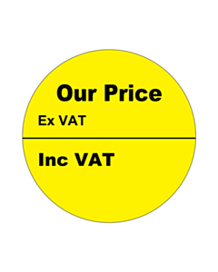 Our Price Inc / Ex VAT Labels