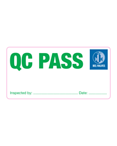 BEL Valves QC Pass Labels
