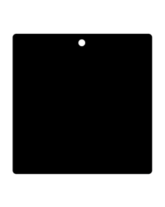 90x90mm Matt Black Swing Ticket