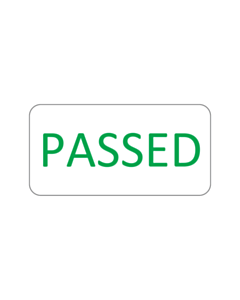 40x20mm Passed Labels