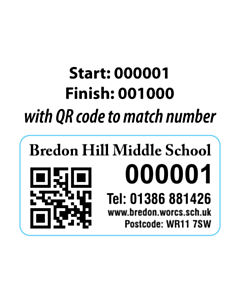 Bredon Hill Middle School Asset Labels