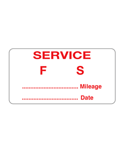 Startrite Service Label