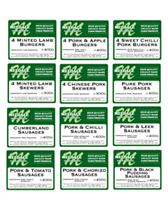 Meldale Farm Labels