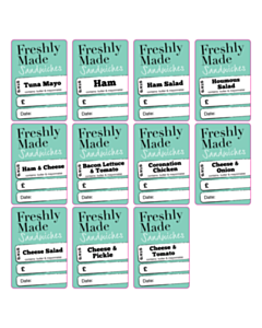 50x73mm Sandwich Labels - 11 Sorts