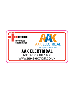 AAK Electrical Contact Details Labels