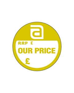 25mm Diameter RRP / Our Price Labels